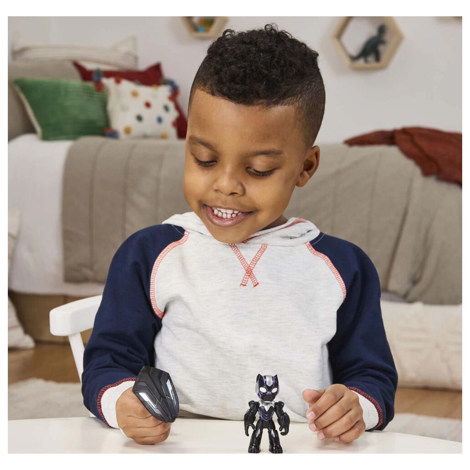 Marvel Iron Man And His Awesome Friends Black Panther Figur 7 cm Produktfoto