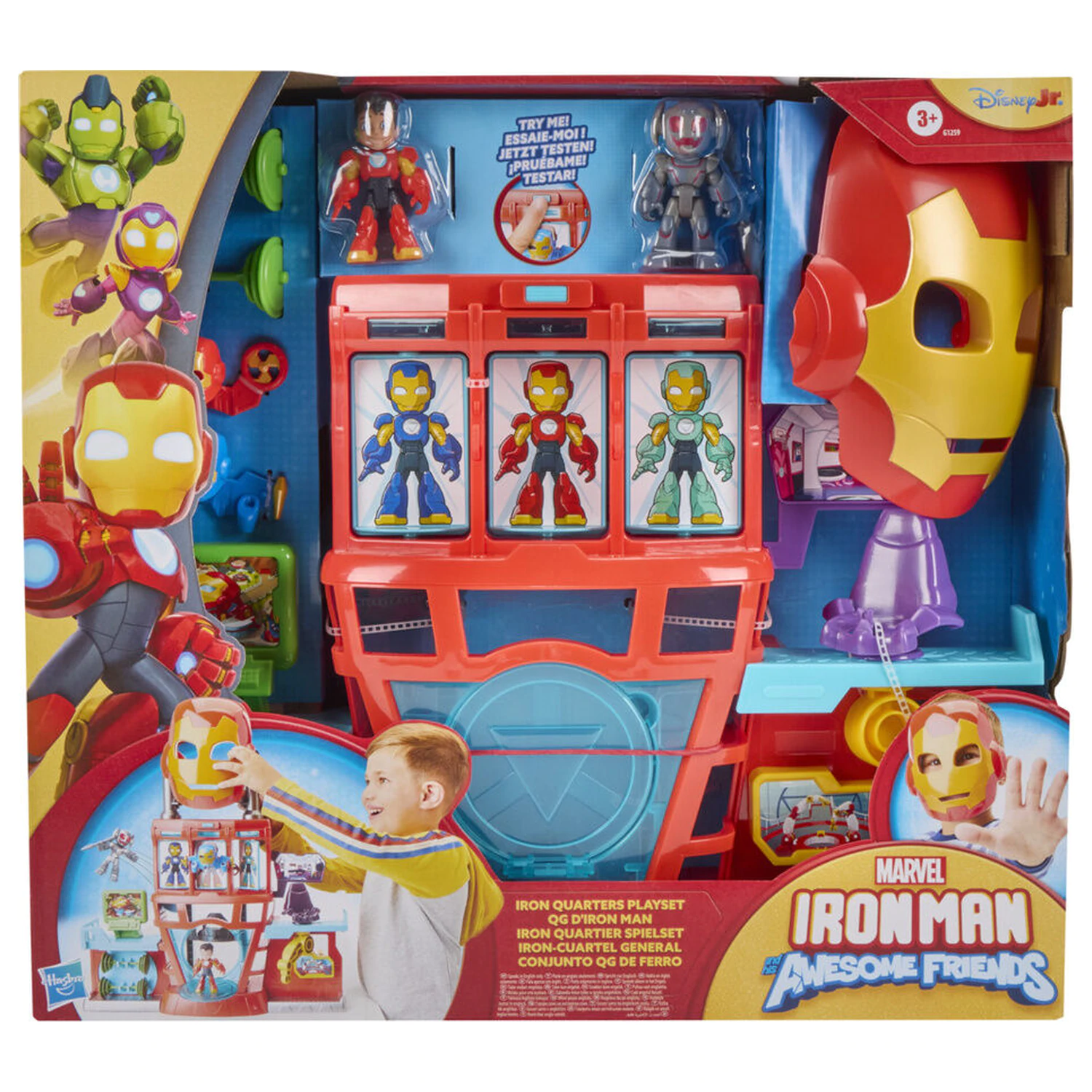 Marvel Iron Man und seine Awesome Friends Hauptquartier Spielset Produktfoto