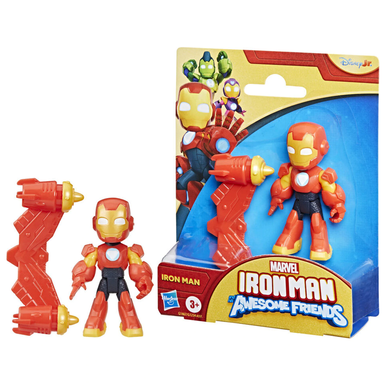 Marvel Iron Man And His Awesome Friends Iron Man Figur 7 cm Produktfoto