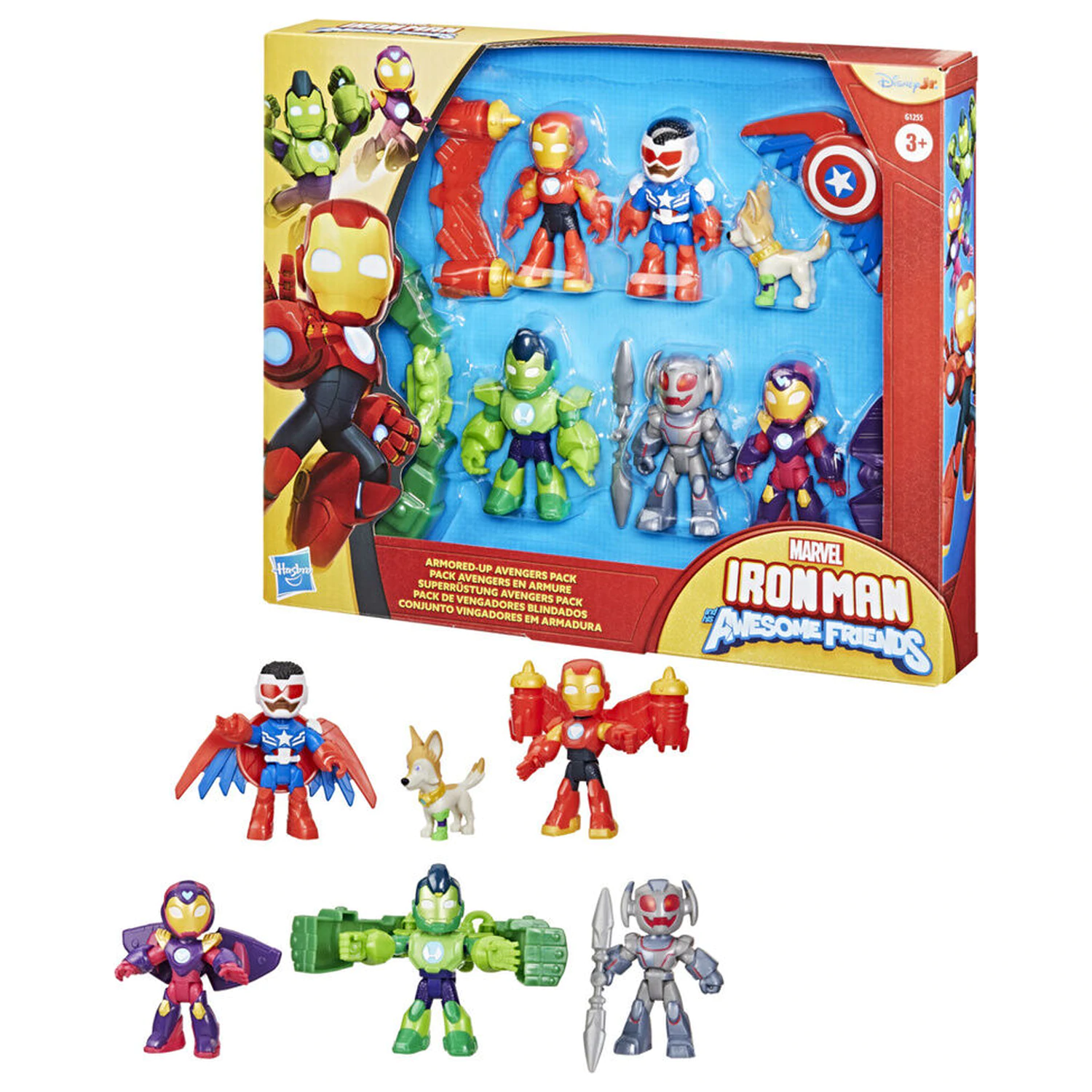 Marvel Iron Man And His Awesome Friends Pack 6 Figuren 7cm Produktfoto