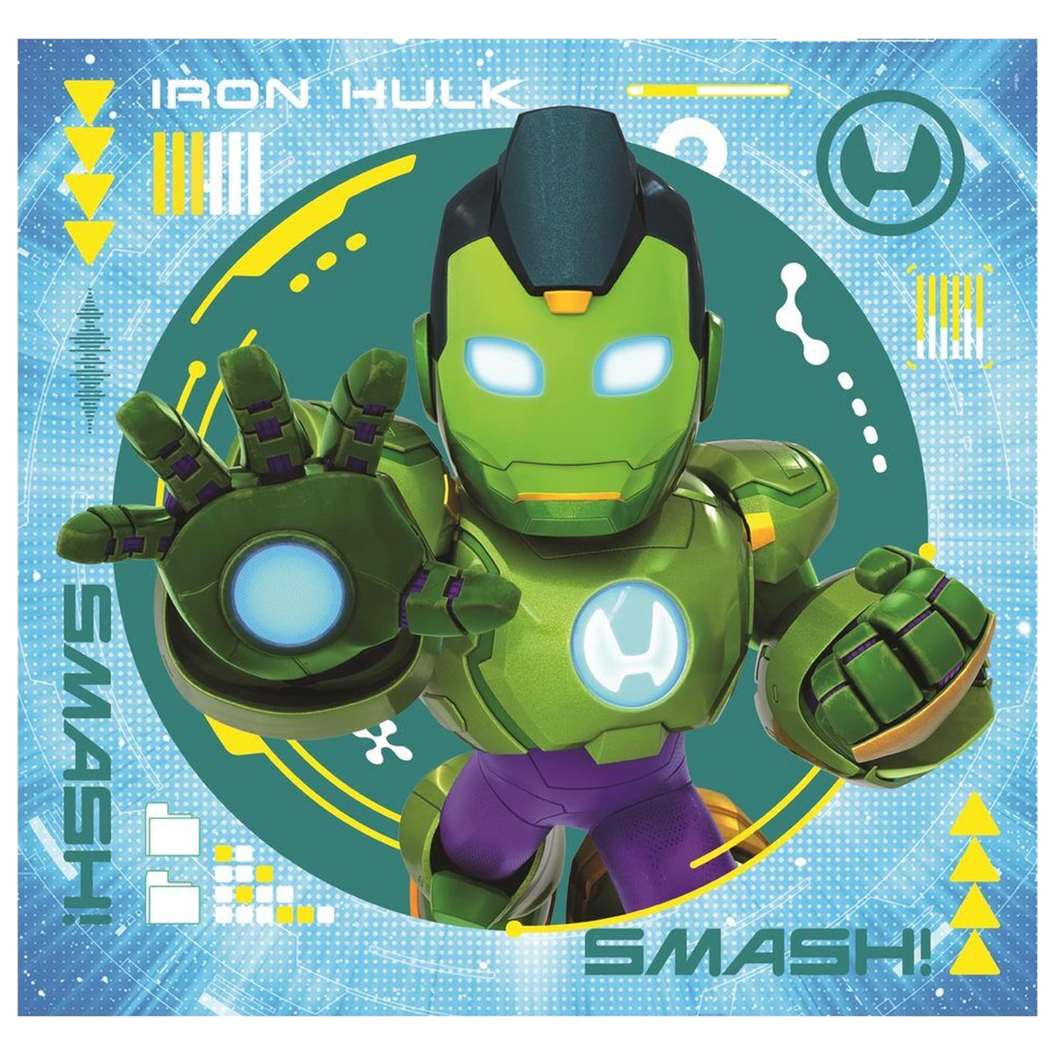 Marvel Iron Man And His Awesome Square Puzzle 3x48 Teile Produktfoto