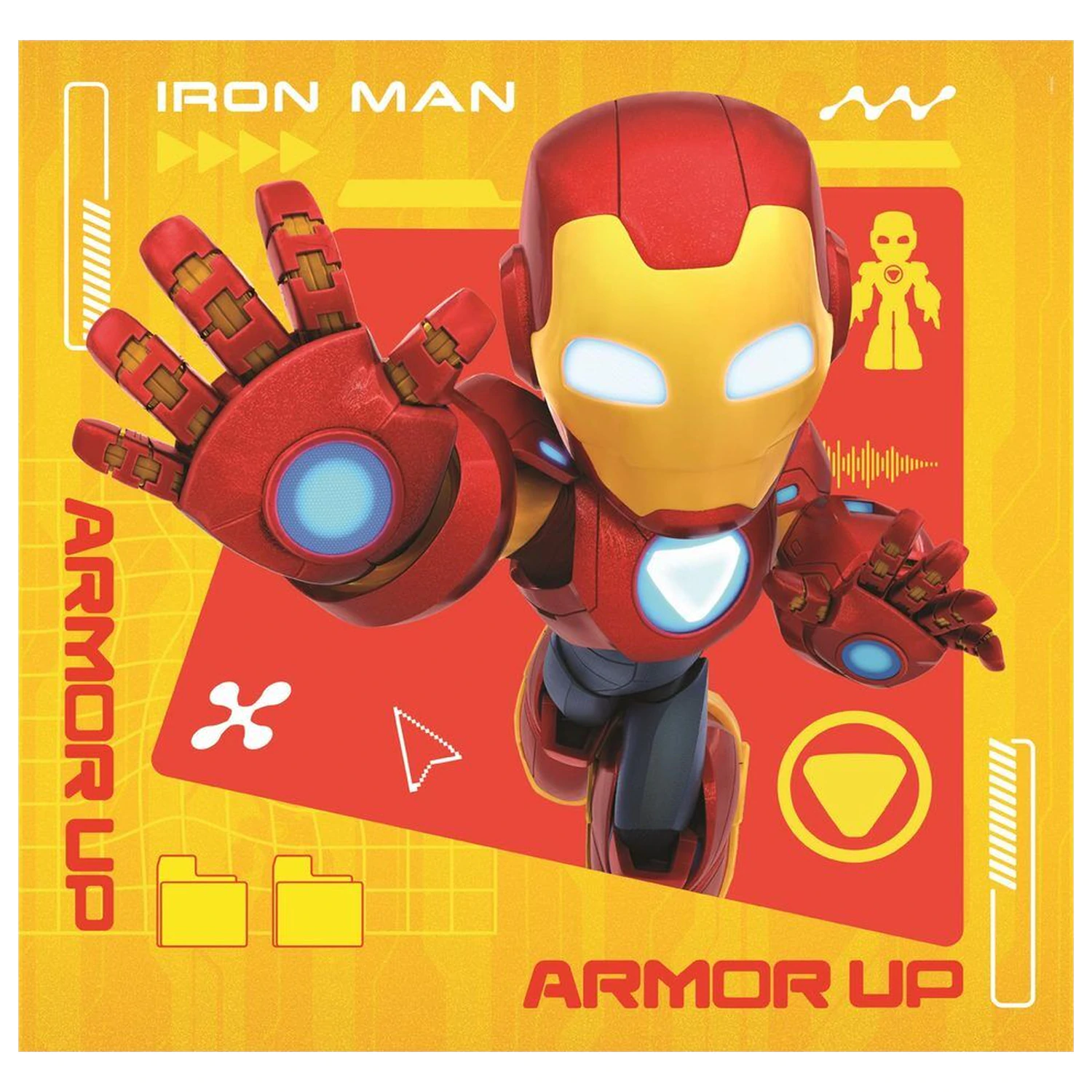 Marvel Iron Man And His Awesome Square Puzzle 3x48 Teile Produktfoto