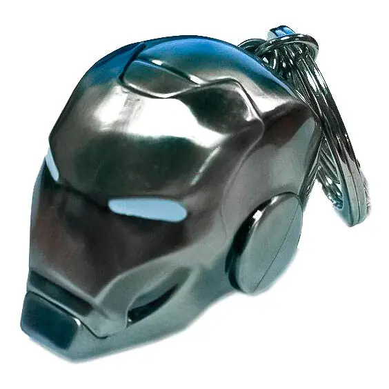 Marvel Comics Metall-Schlüsselanhänger Iron Man Helm Mark II Produktfoto