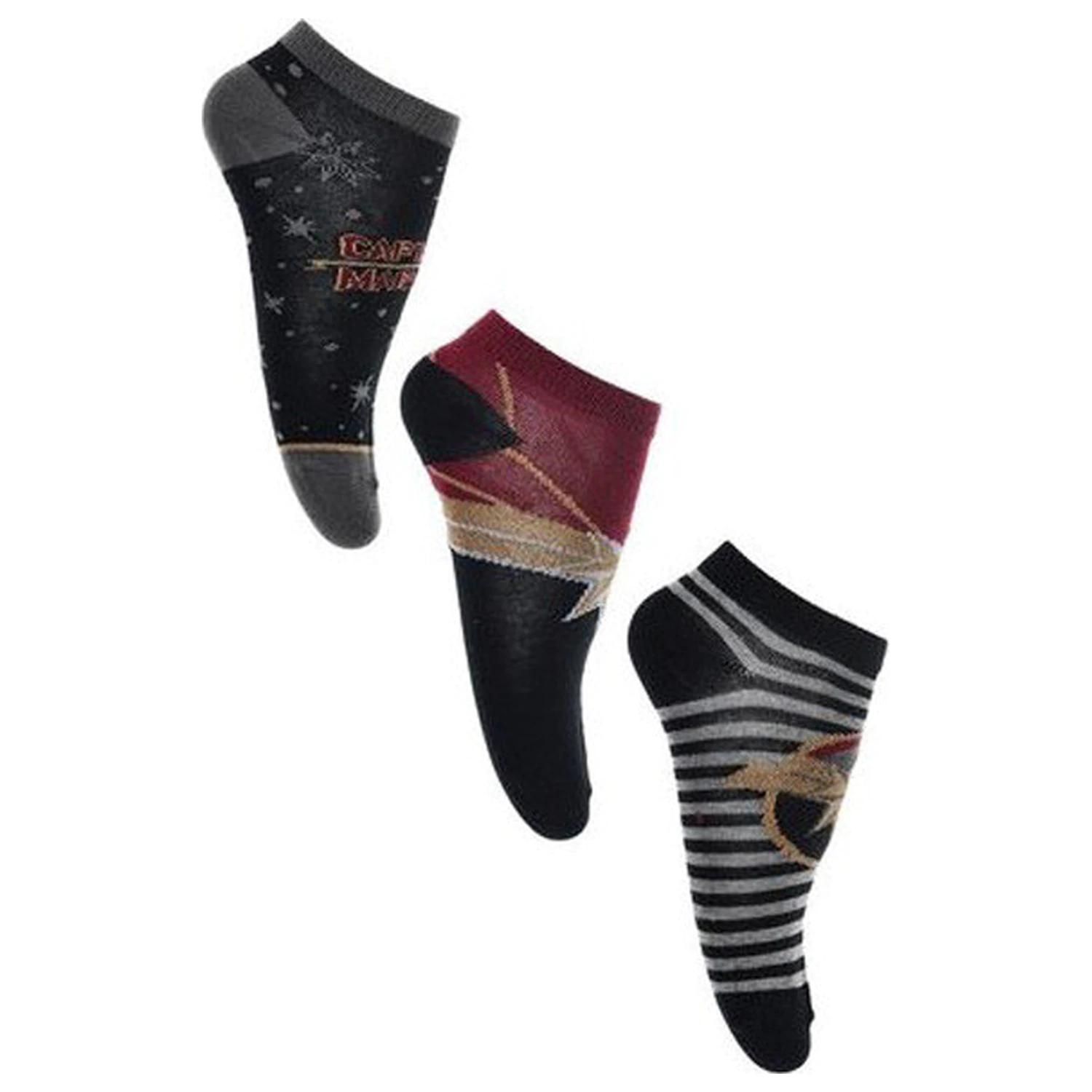 Captain Marvel Star Damen Geheimsocken 36/38 Produktfoto