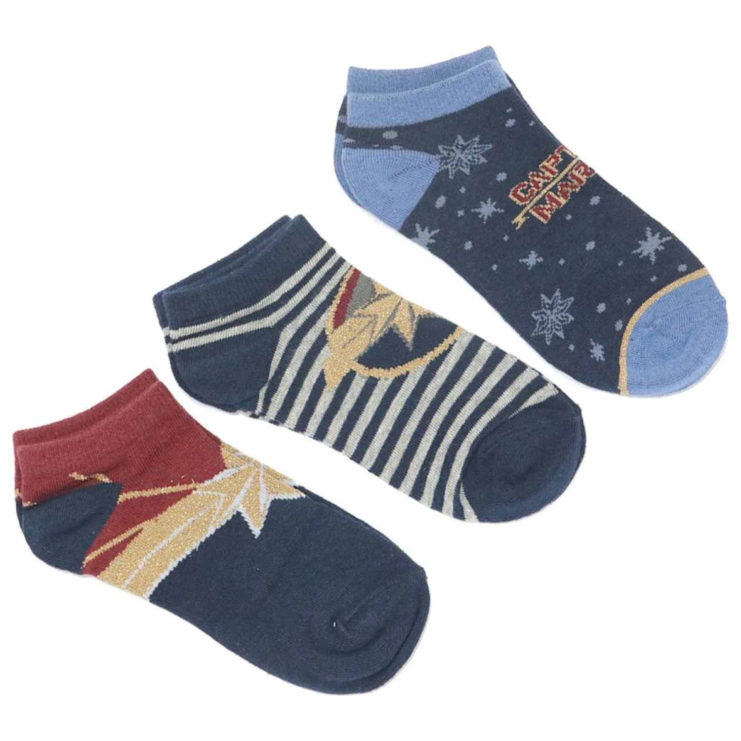 Captain Marvel Universe Damen Geheim-Socken 39/41 Produktfoto