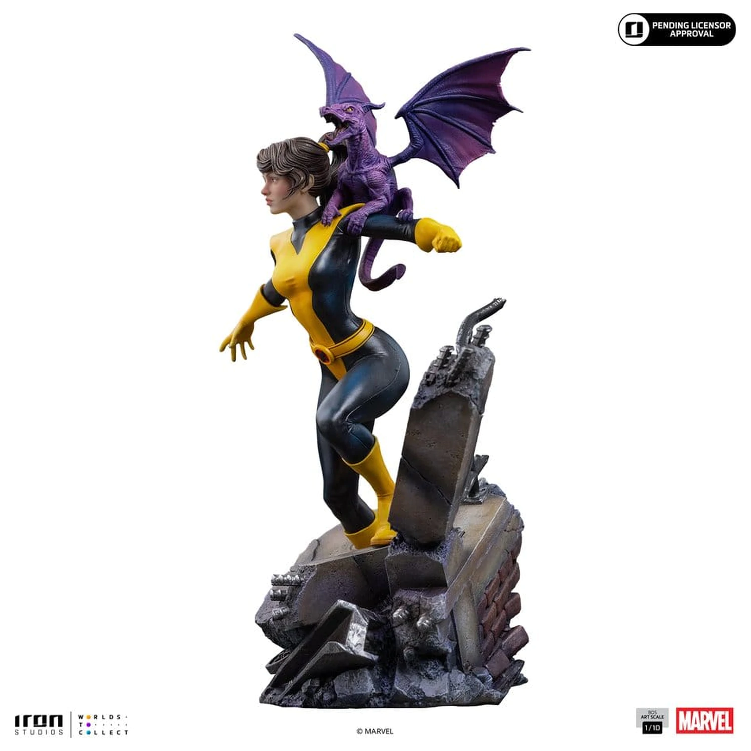 Marvel Kitty Pride & Lockheed X-Men Comics BDS Art Scale Statue 1/10 Kitty Pride & Lockheed Produktfoto