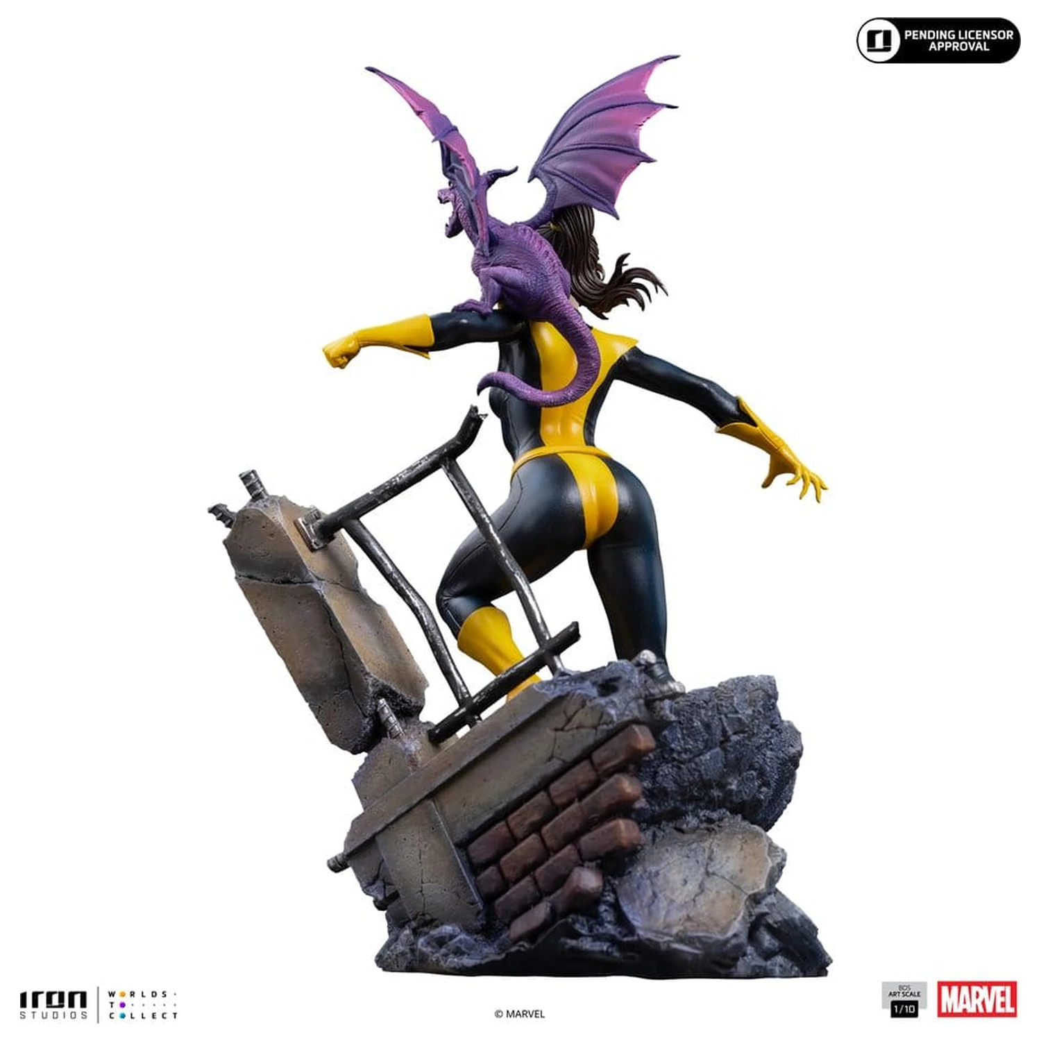 Marvel Kitty Pride & Lockheed X-Men Comics BDS Art Scale Statue 1/10 Kitty Pride & Lockheed Produktfoto