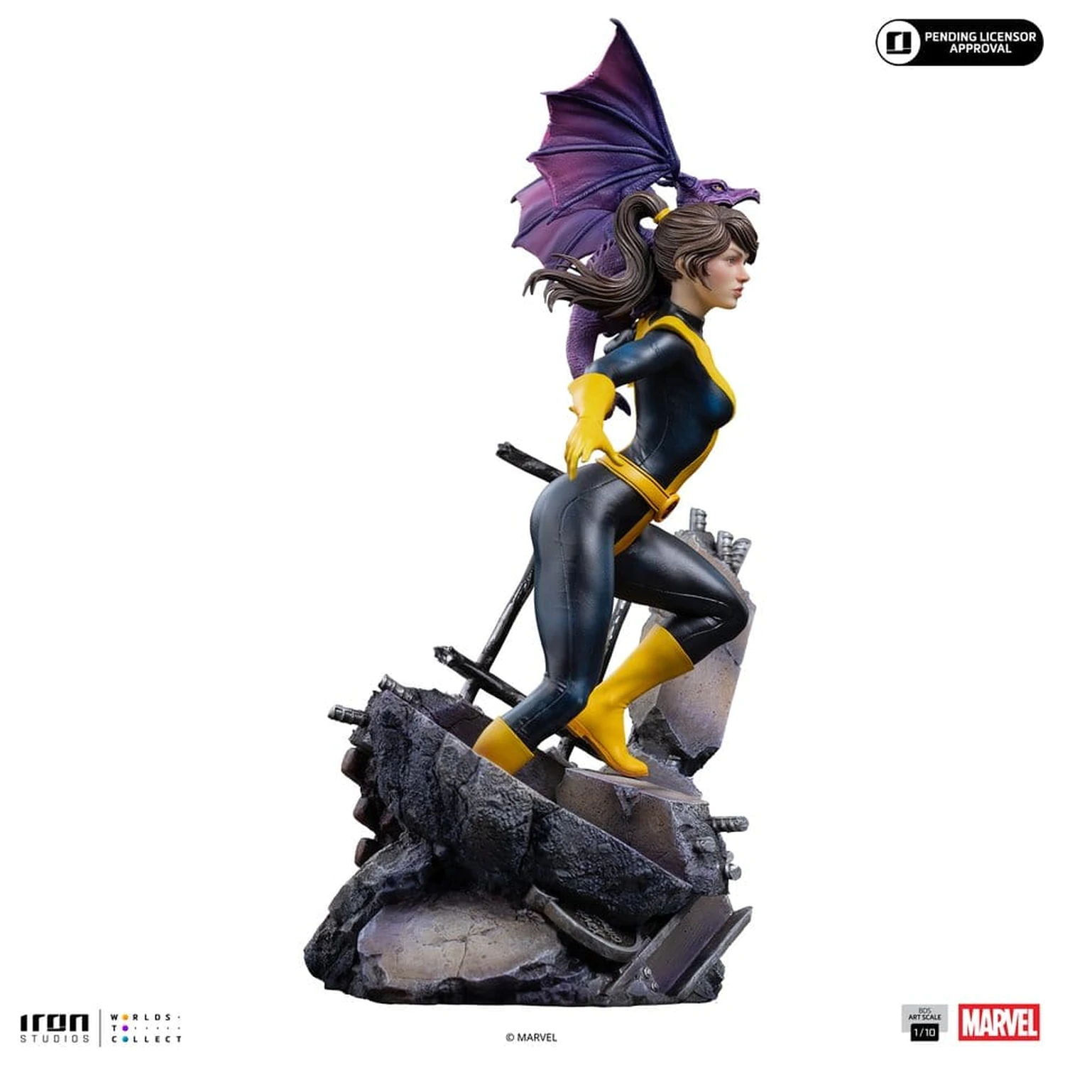 Marvel Kitty Pride & Lockheed X-Men Comics BDS Art Scale Statue 1/10 Kitty Pride & Lockheed Produktfoto