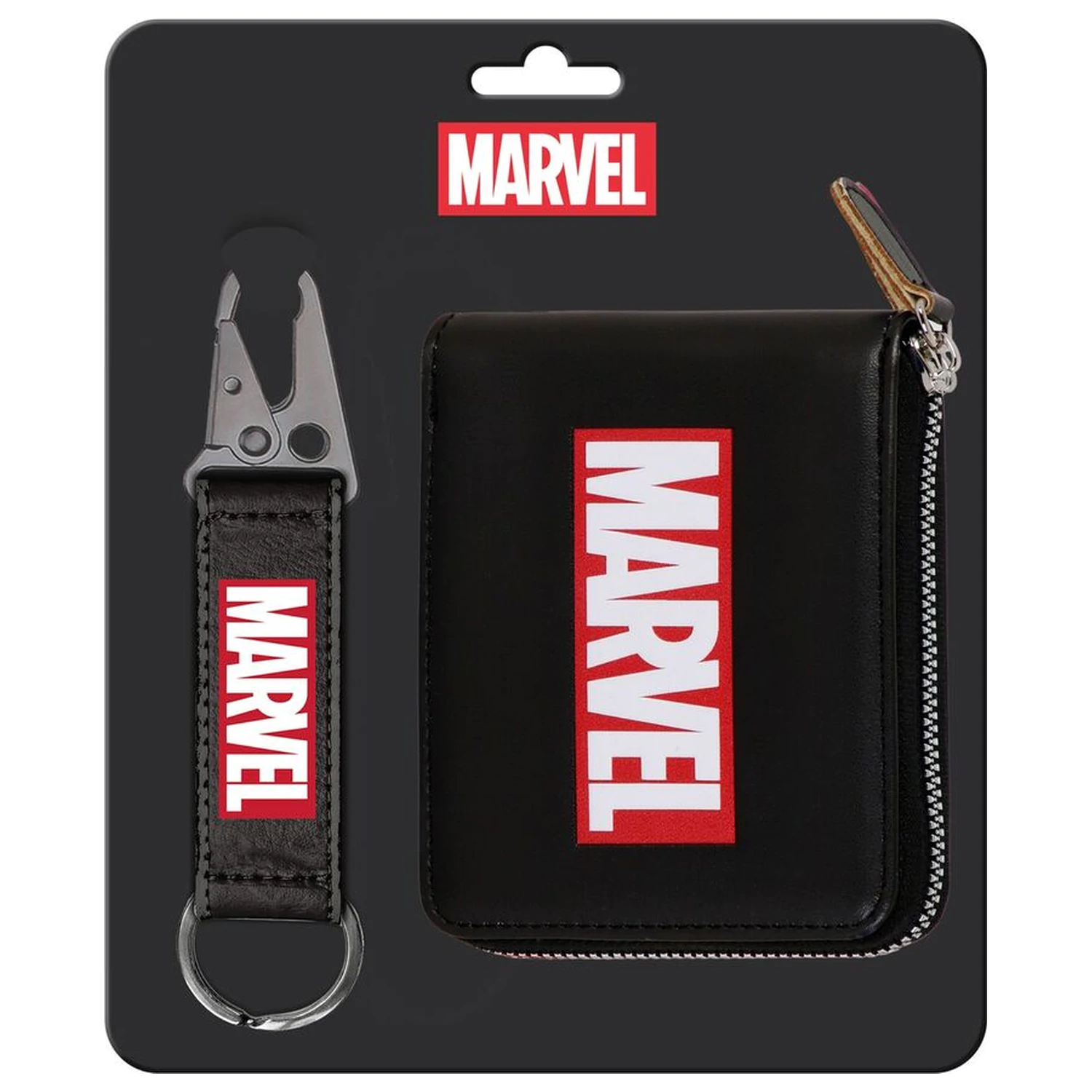 Marvel Schlüsselanhänger + Geldbörsen-Set Produktfoto