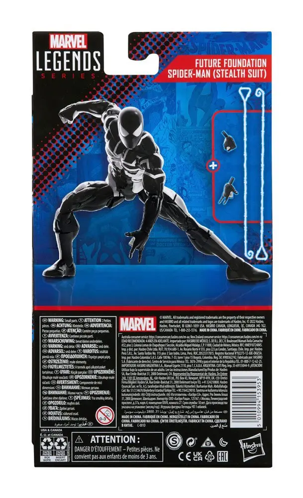 Marvel Legends Action Figur 2022 Future Foundation Spider-Man (Stealth Suit) 15 cm Produktfoto