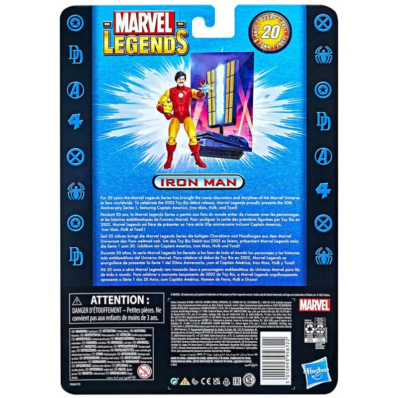 Marvel Legends 20th Anniversary Series 1 Actionfigur 2022 Iron Man 15 cm Produktfoto