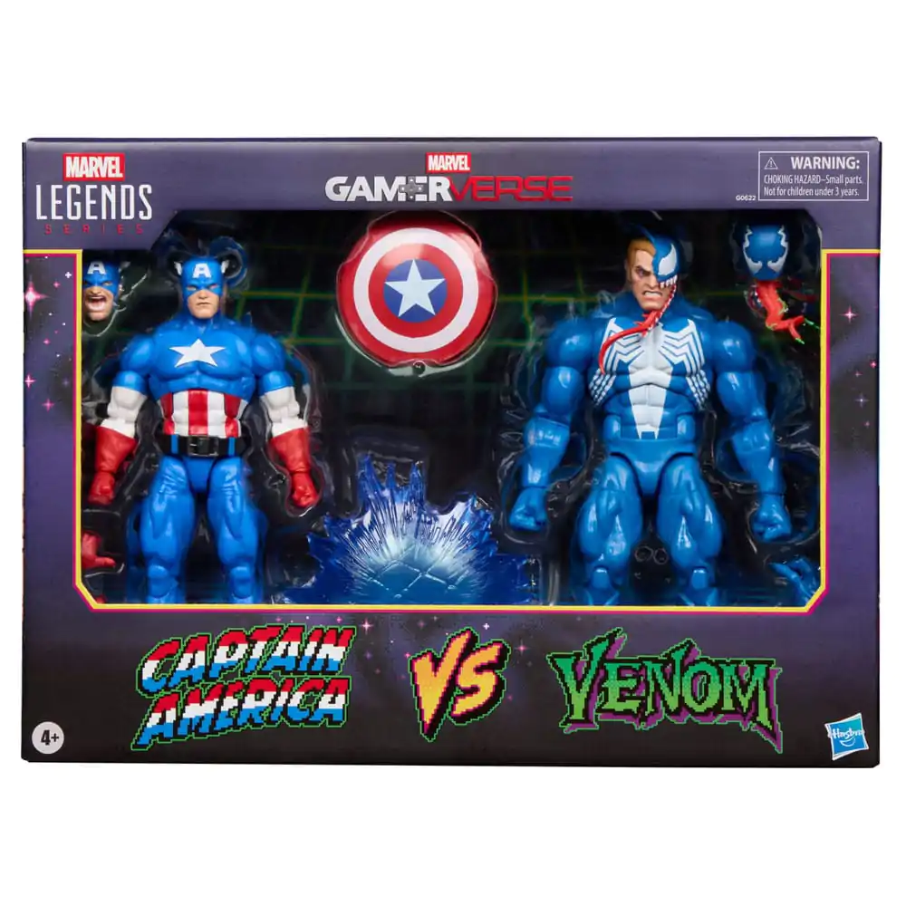 Marvel Legends Gamerverse Action Figur 2er-Pack Captain America vs. Venom 15 cm Produktfoto