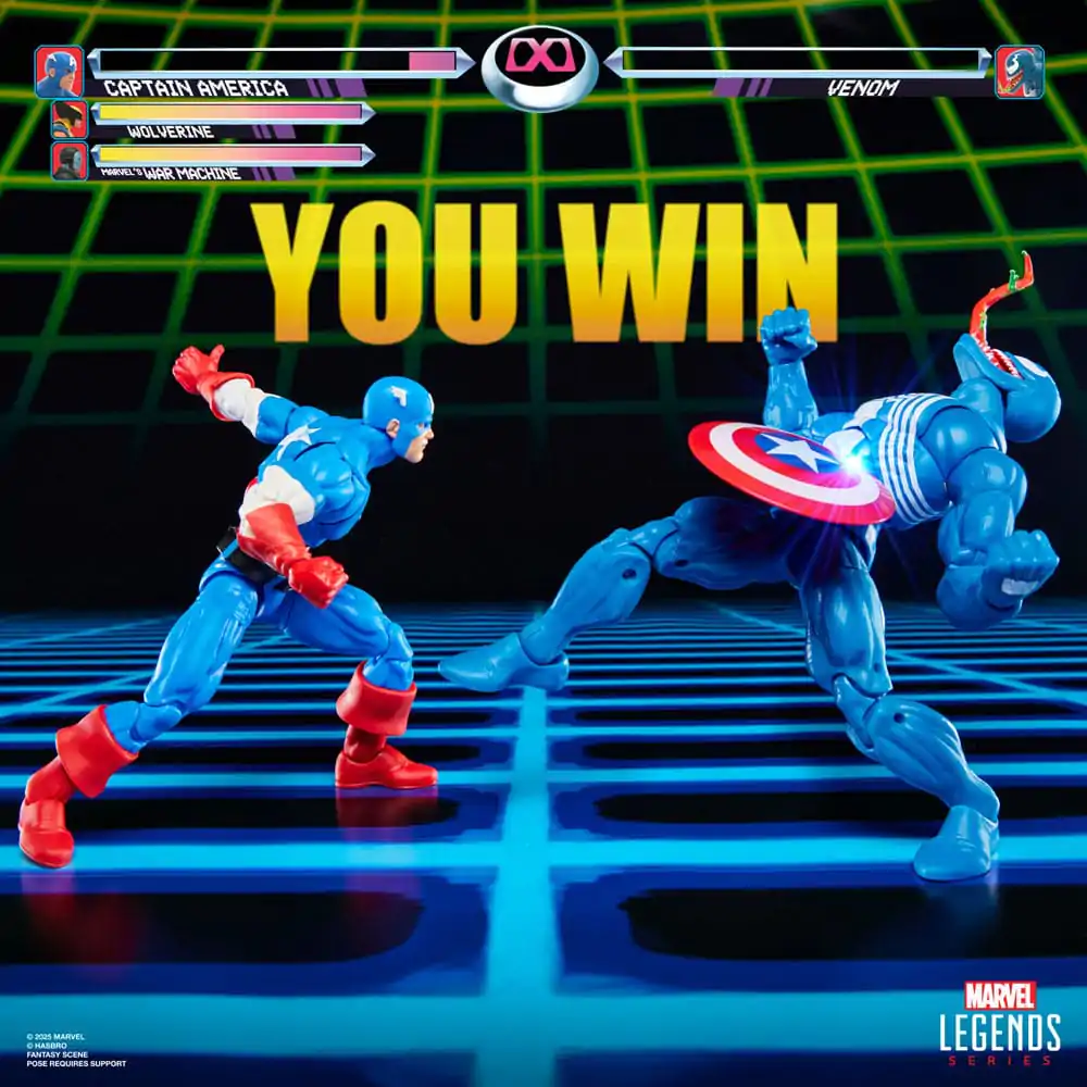 Marvel Legends Gamerverse Action Figur 2er-Pack Captain America vs. Venom 15 cm Produktfoto