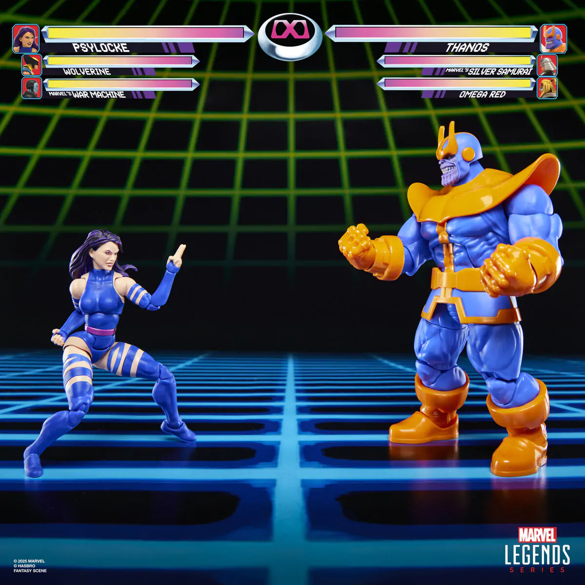 Marvel Legends Gameverse Psylocke vs Thanos Pack 2 Figuren 15 cm Produktfoto