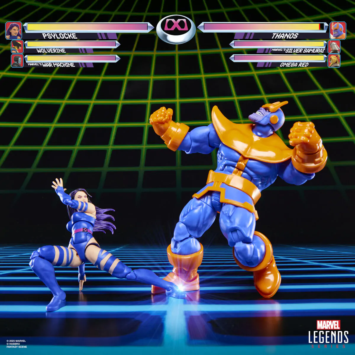 Marvel Legends Gameverse Psylocke vs Thanos Pack 2 Figuren 15 cm Produktfoto