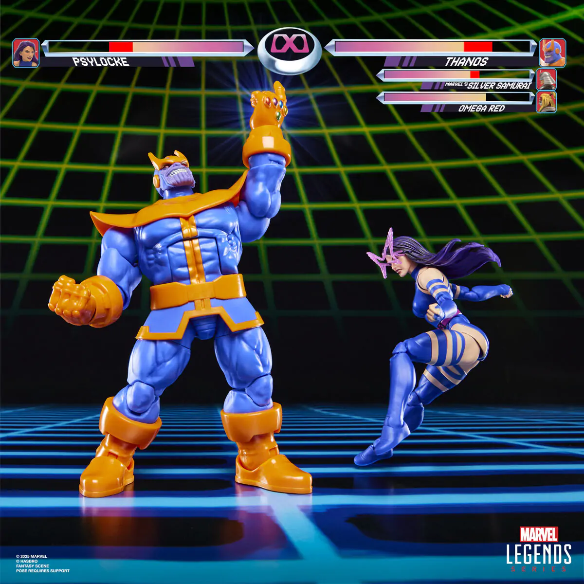 Marvel Legends Gameverse Psylocke vs Thanos Pack 2 Figuren 15 cm Produktfoto