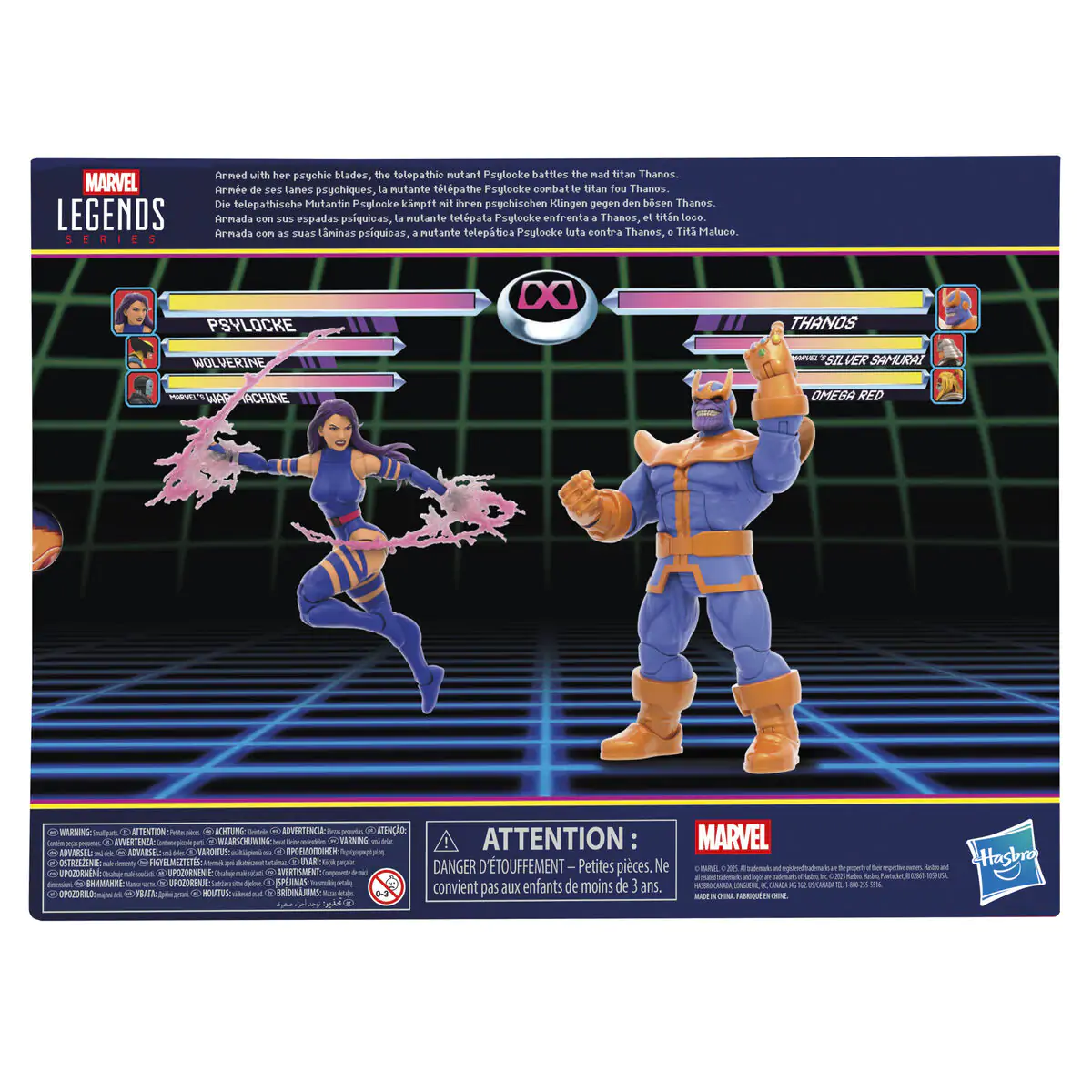 Marvel Legends Gameverse Psylocke vs Thanos Pack 2 Figuren 15 cm Produktfoto