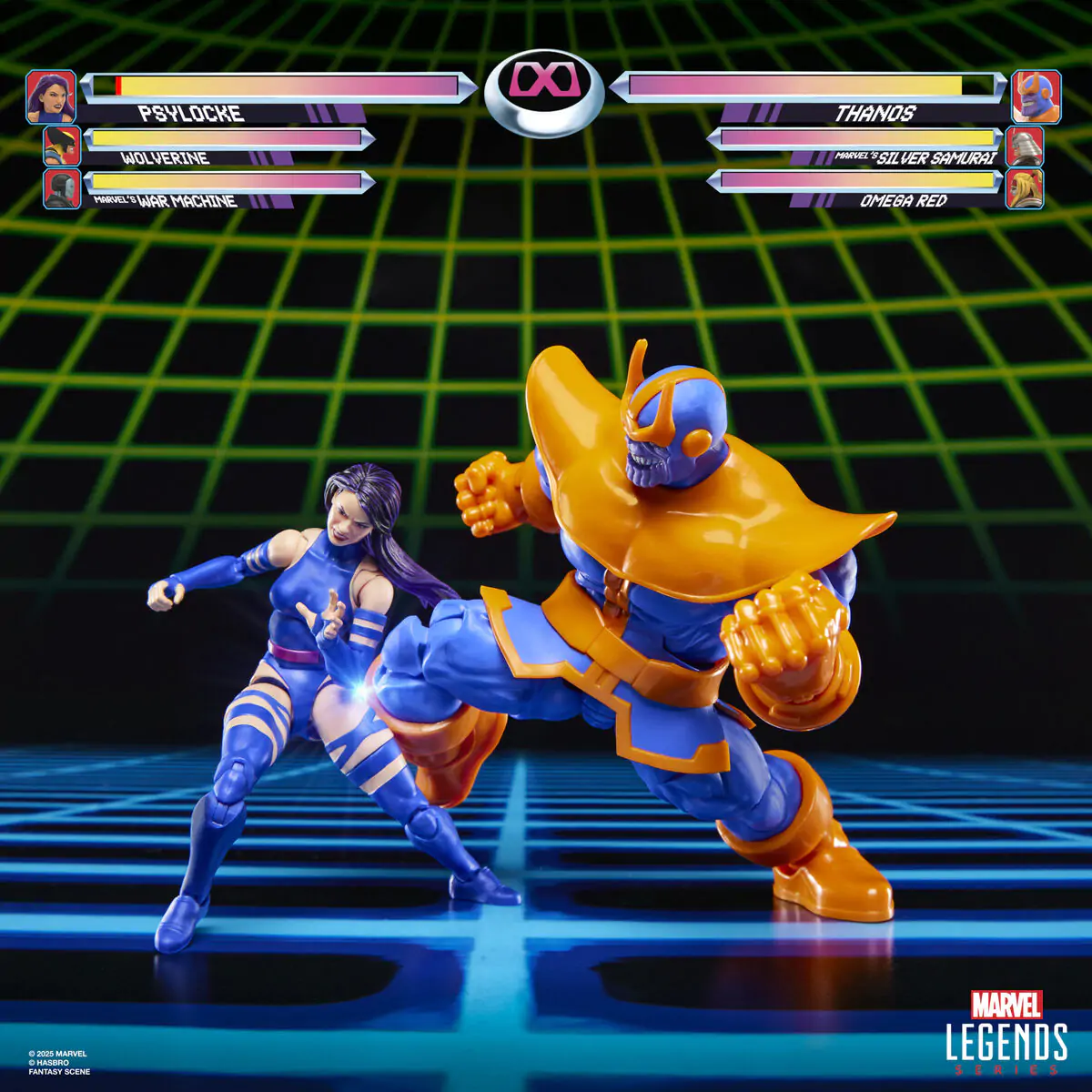 Marvel Legends Gameverse Psylocke vs Thanos Pack 2 Figuren 15 cm Produktfoto