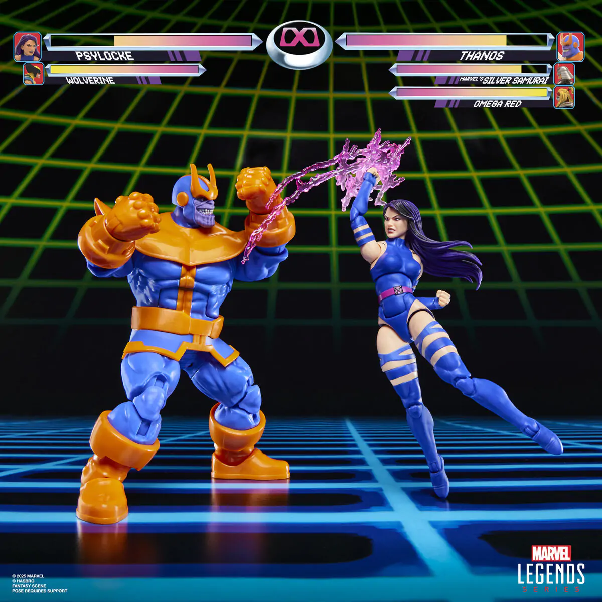 Marvel Legends Gameverse Psylocke vs Thanos Pack 2 Figuren 15 cm Produktfoto