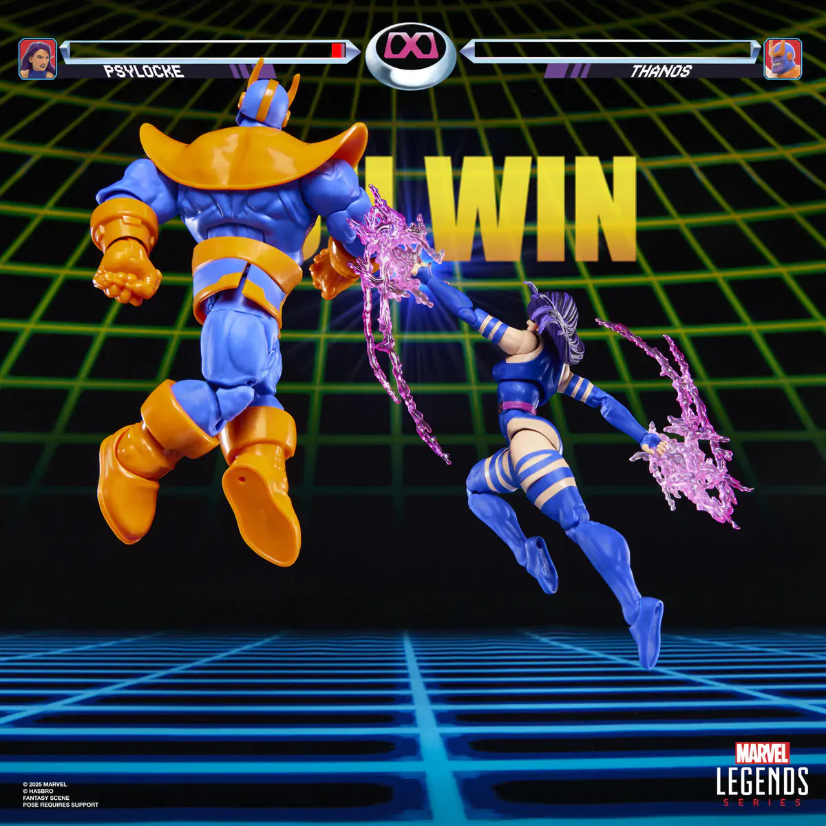 Marvel Legends Gameverse Psylocke vs Thanos Pack 2 Figuren 15 cm Produktfoto