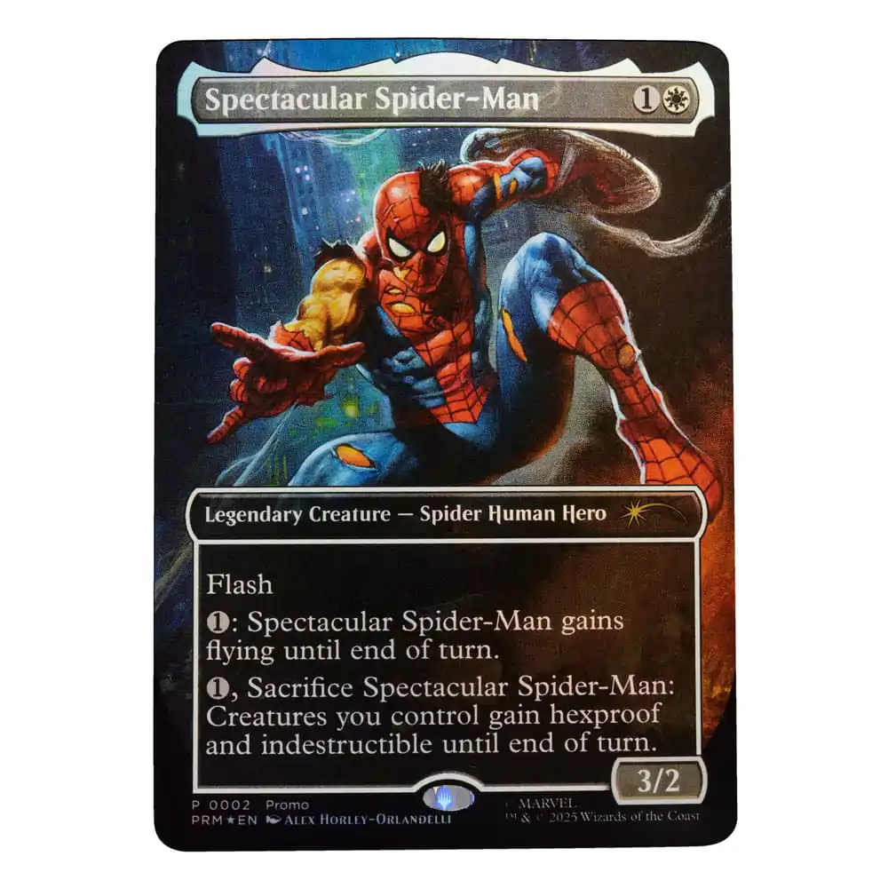 Marvel Legends Magic: The Gathering Action Figur Battle-Damaged Spider-Man (plus Exclusive Folienkarte) 15 cm Produktfoto