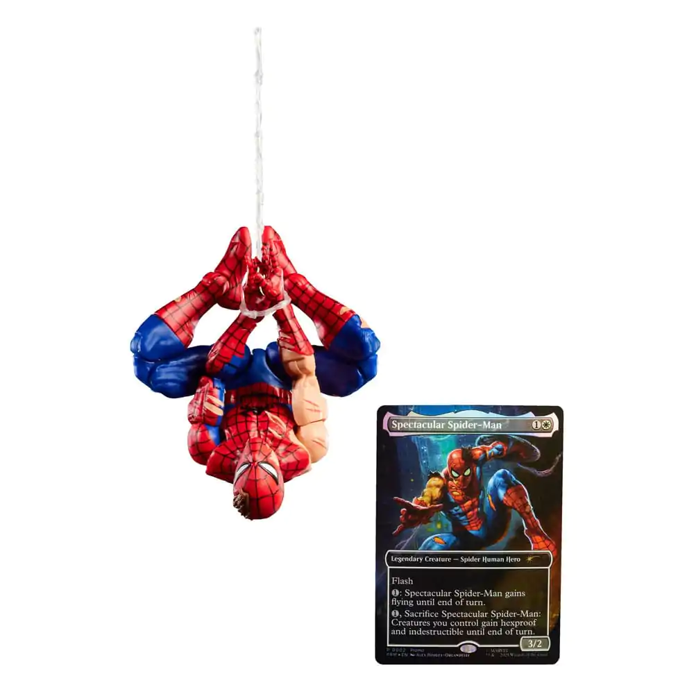 Marvel Legends Magic: The Gathering Action Figur Battle-Damaged Spider-Man (plus Exclusive Folienkarte) 15 cm Produktfoto