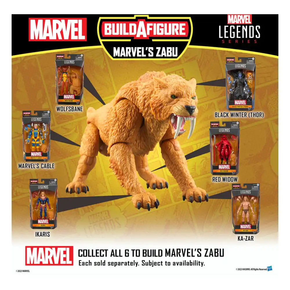 Marvel Legends Actionfigur Marvel's Cable (BAF: Marvel's Zabu) 15 cm Produktfoto