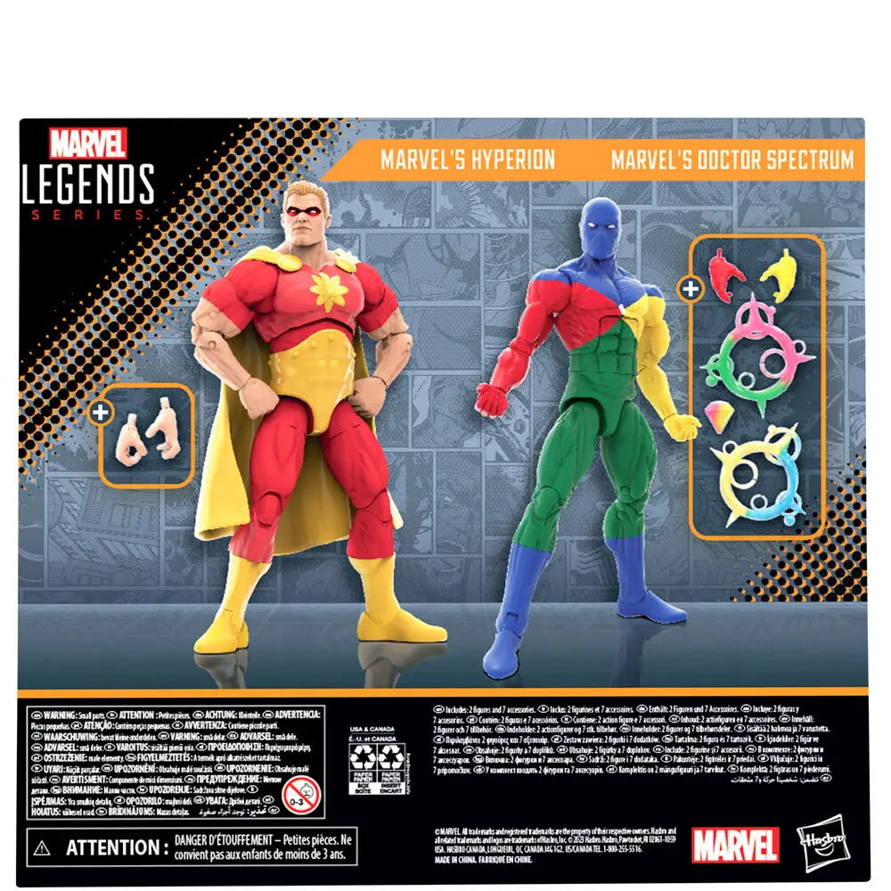 Squadron Supreme Marvel Legends Actionfiguren 2er-Pack Marvel's Hyperion & Marvel's Doctor Spectrum 15 cm Produktfoto