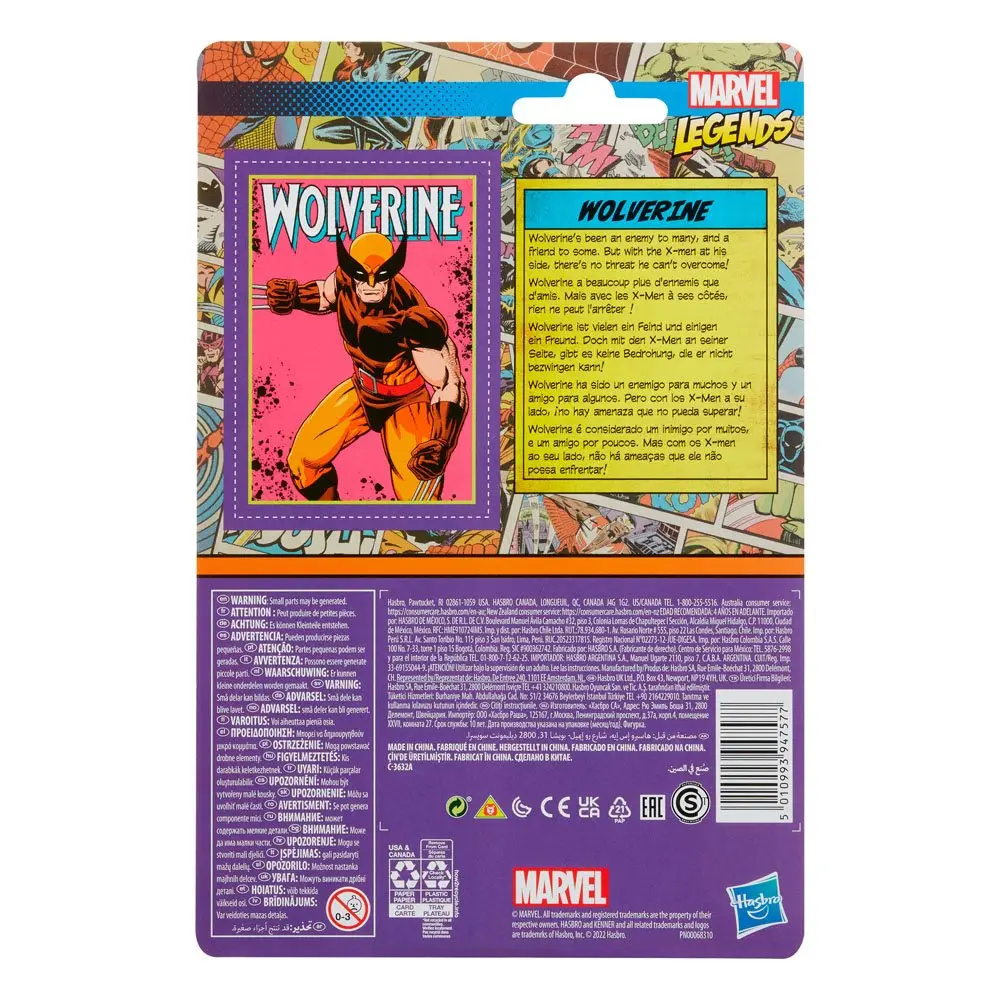 Marvel Legends Retro Collection Actionfigur 2022 Wolverine 10 cm Produktfoto