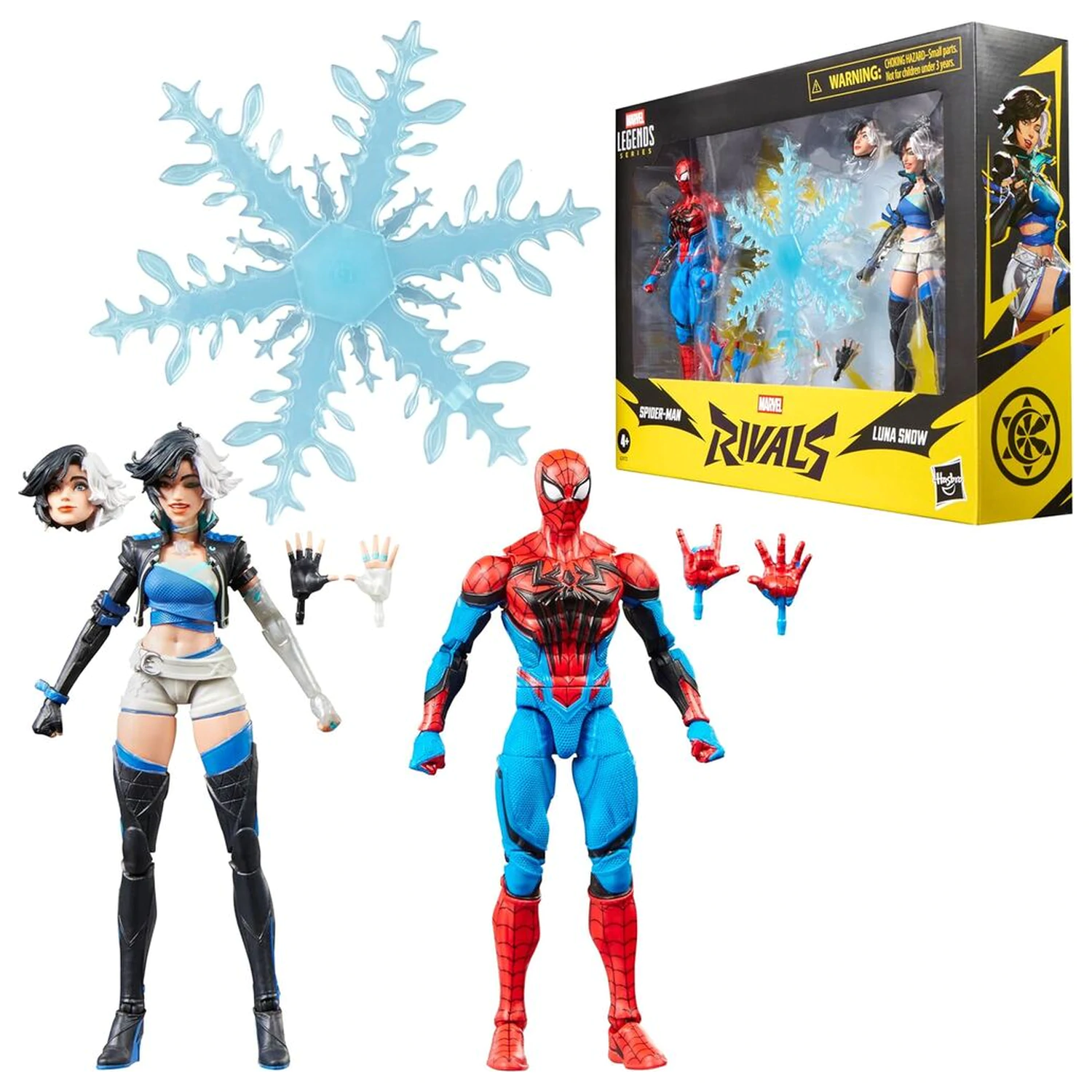 Marvel Legends Rivals Spider-Man & Luna Snow Figur 15 cm Produktfoto