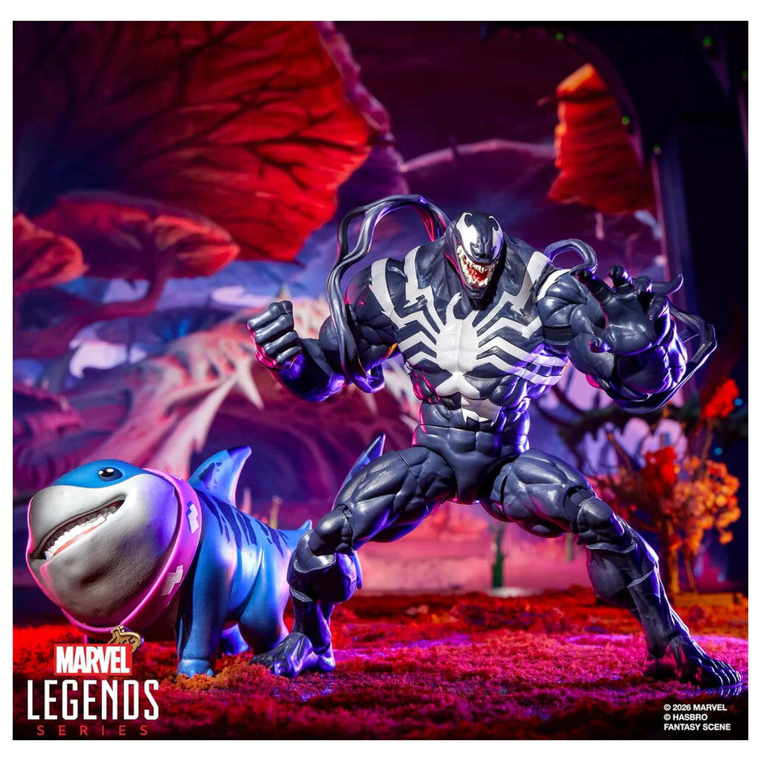 Marvel Legends Rivals Venom & Jeff the Land Shark Figur 15cm Produktfoto