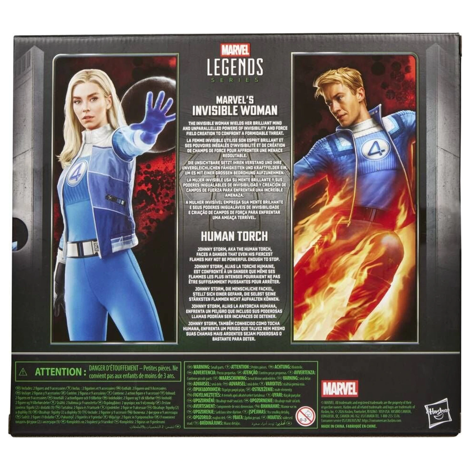 Marvel Legends Series Avengers Doomsday Invisible Woman & Human Torch Pack 2 Figuren 15 Zentimeter Produktfoto