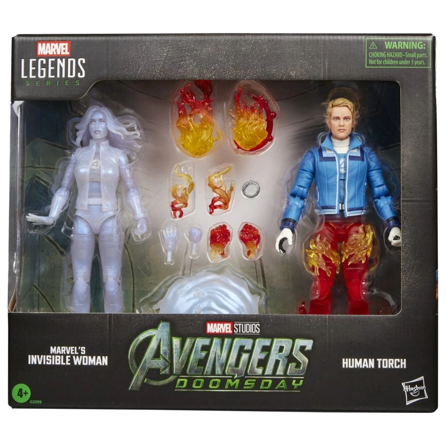 Marvel Legends Series Avengers Doomsday Invisible Woman & Human Torch Pack 2 Figuren 15 Zentimeter Produktfoto