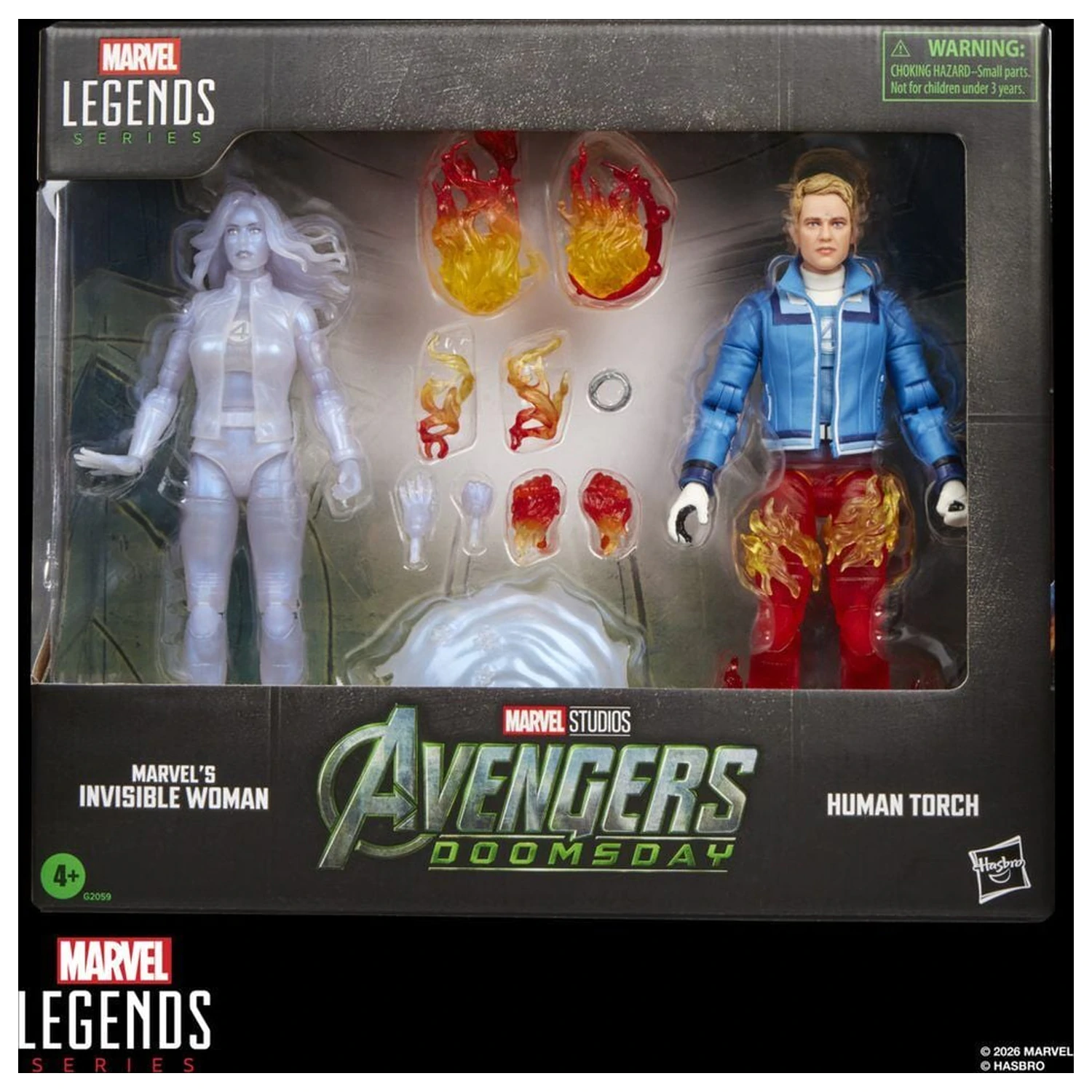 Marvel Legends Series Avengers Doomsday Invisible Woman & Human Torch Pack 2 Figuren 15 Zentimeter Produktfoto