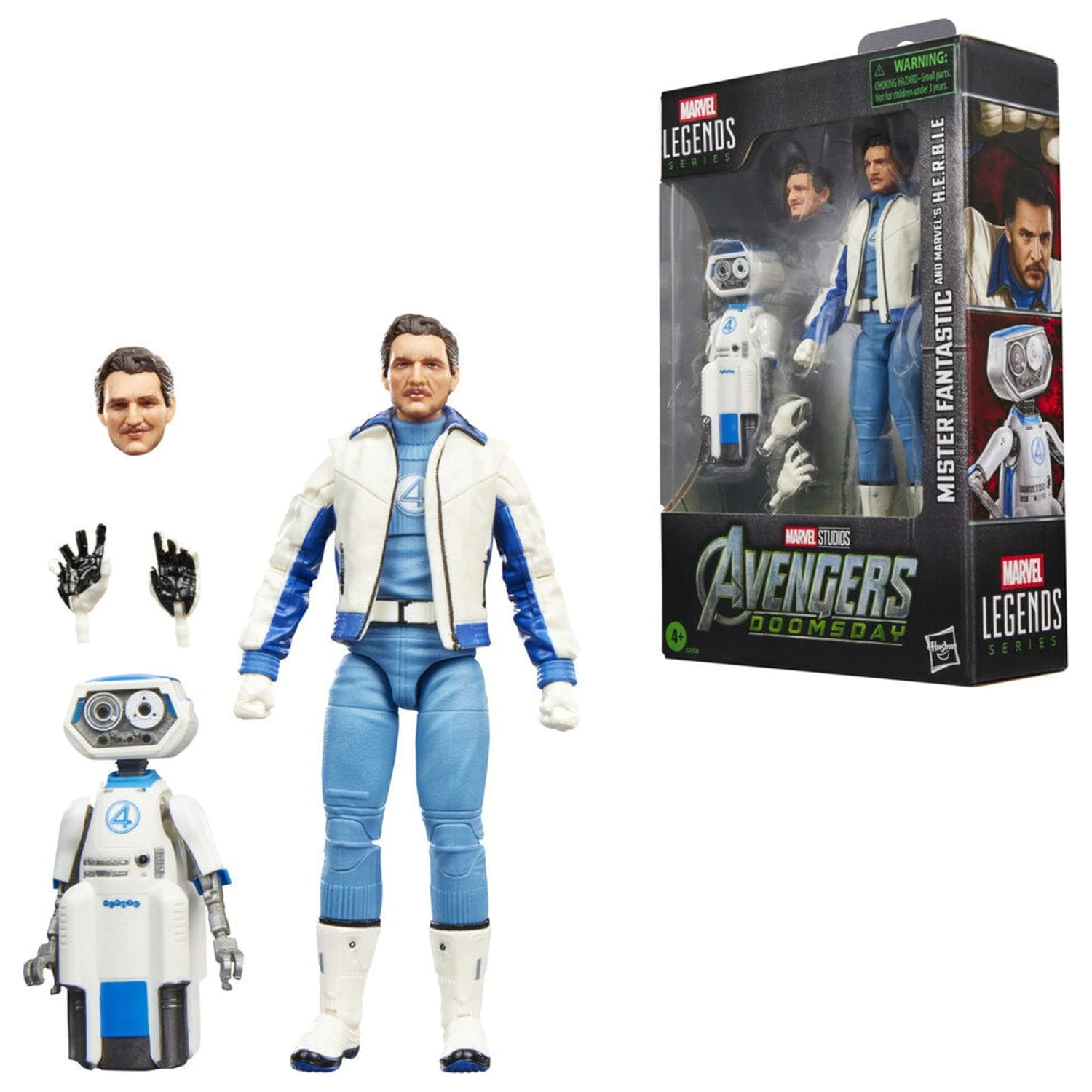 Marvel Legends Series Avengers Doomsday Mister Fantastic and Marvels H.E.R.B.I.E. Figur 15 Zentimeter Produktfoto