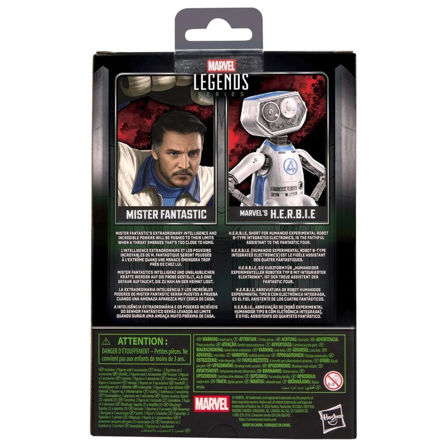 Marvel Legends Series Avengers Doomsday Mister Fantastic and Marvels H.E.R.B.I.E. Figur 15 Zentimeter Produktfoto