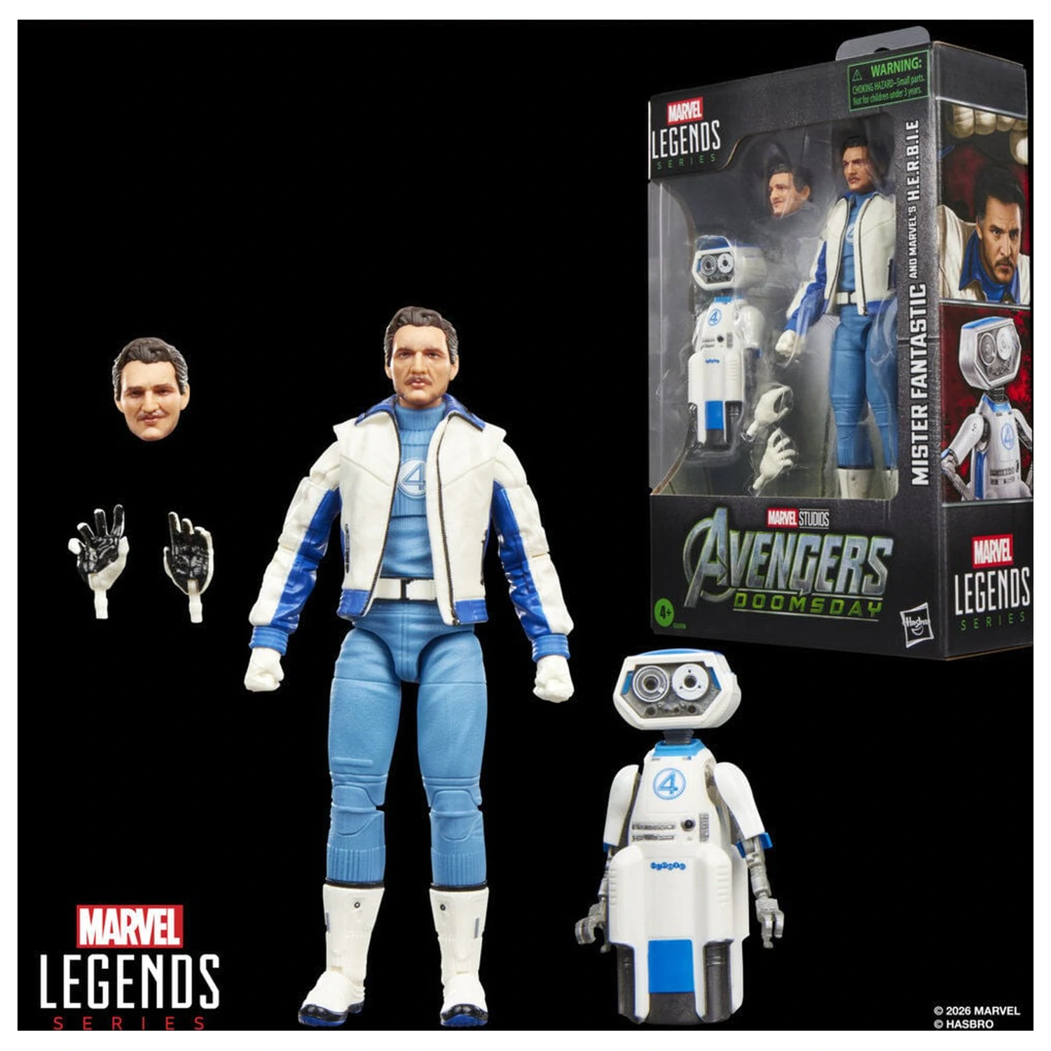 Marvel Legends Series Avengers Doomsday Mister Fantastic and Marvels H.E.R.B.I.E. Figur 15 Zentimeter Produktfoto