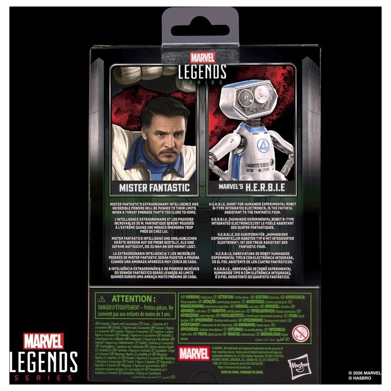 Marvel Legends Series Avengers Doomsday Mister Fantastic and Marvels H.E.R.B.I.E. Figur 15 Zentimeter Produktfoto