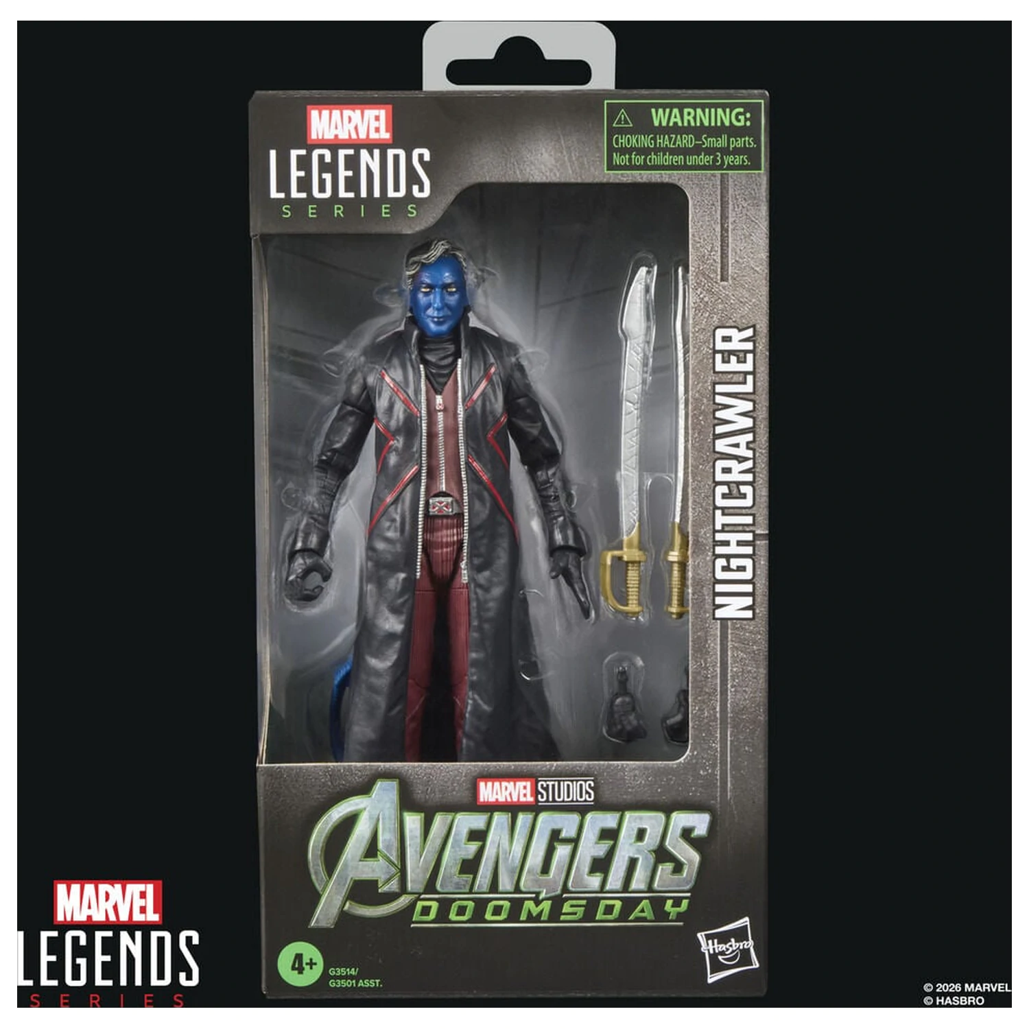 Marvel Legends Series Avengers Doomsday Nightcrawler Figur 15 Zentimeter Produktfoto