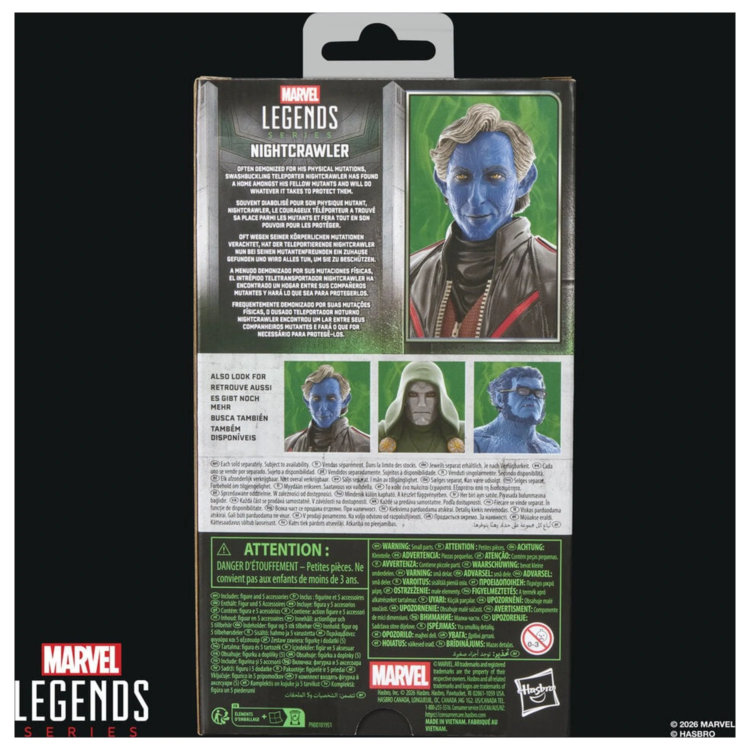 Marvel Legends Series Avengers Doomsday Nightcrawler Figur 15 Zentimeter Produktfoto