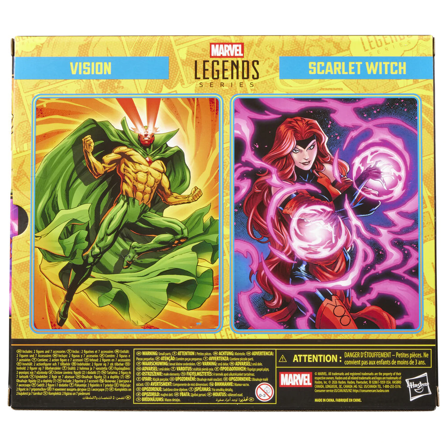 Marvel Legends Series Avengers Earts Mightiest Heroes Vision und Scarlet Witch 2er-Pack 2 Figuren 15cm Produktfoto