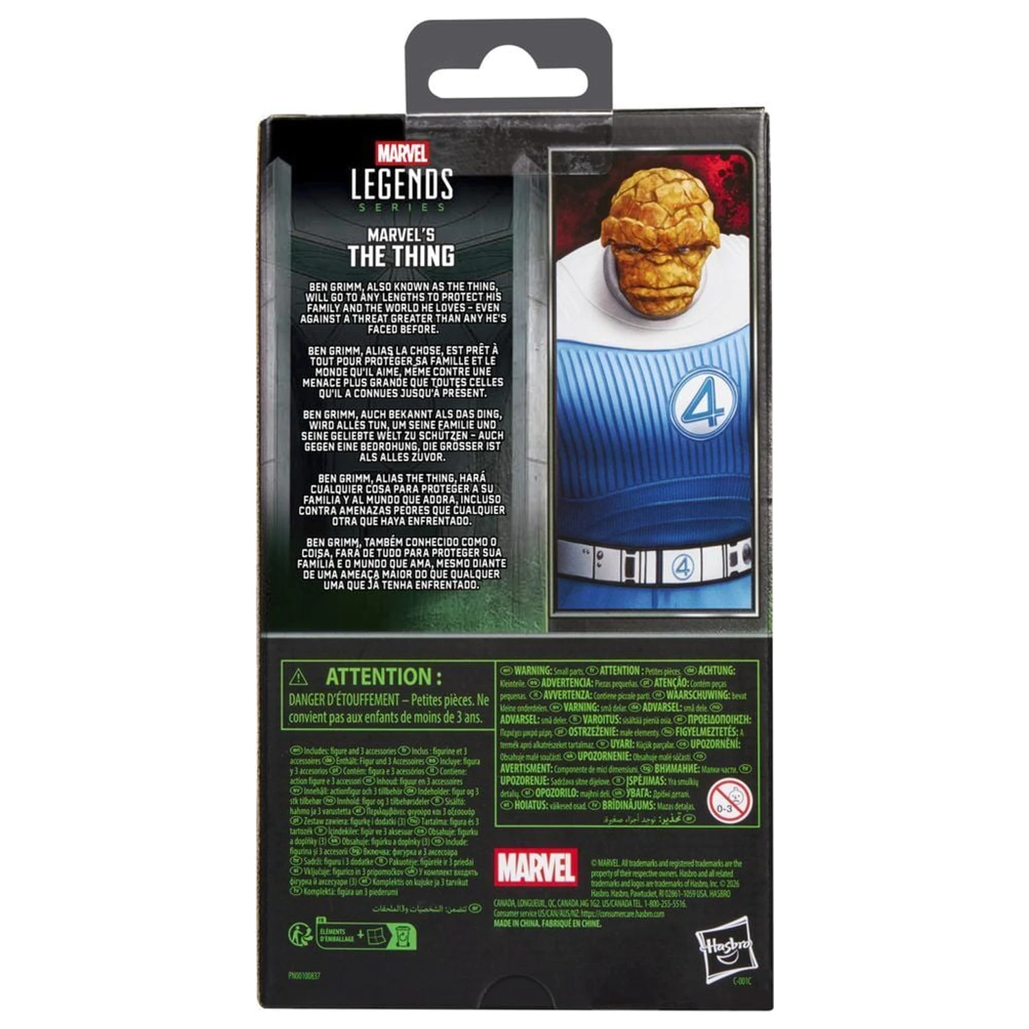 Marvel Legends Series Avengers Doomsday The Thing Figur 15 cm Produktfoto