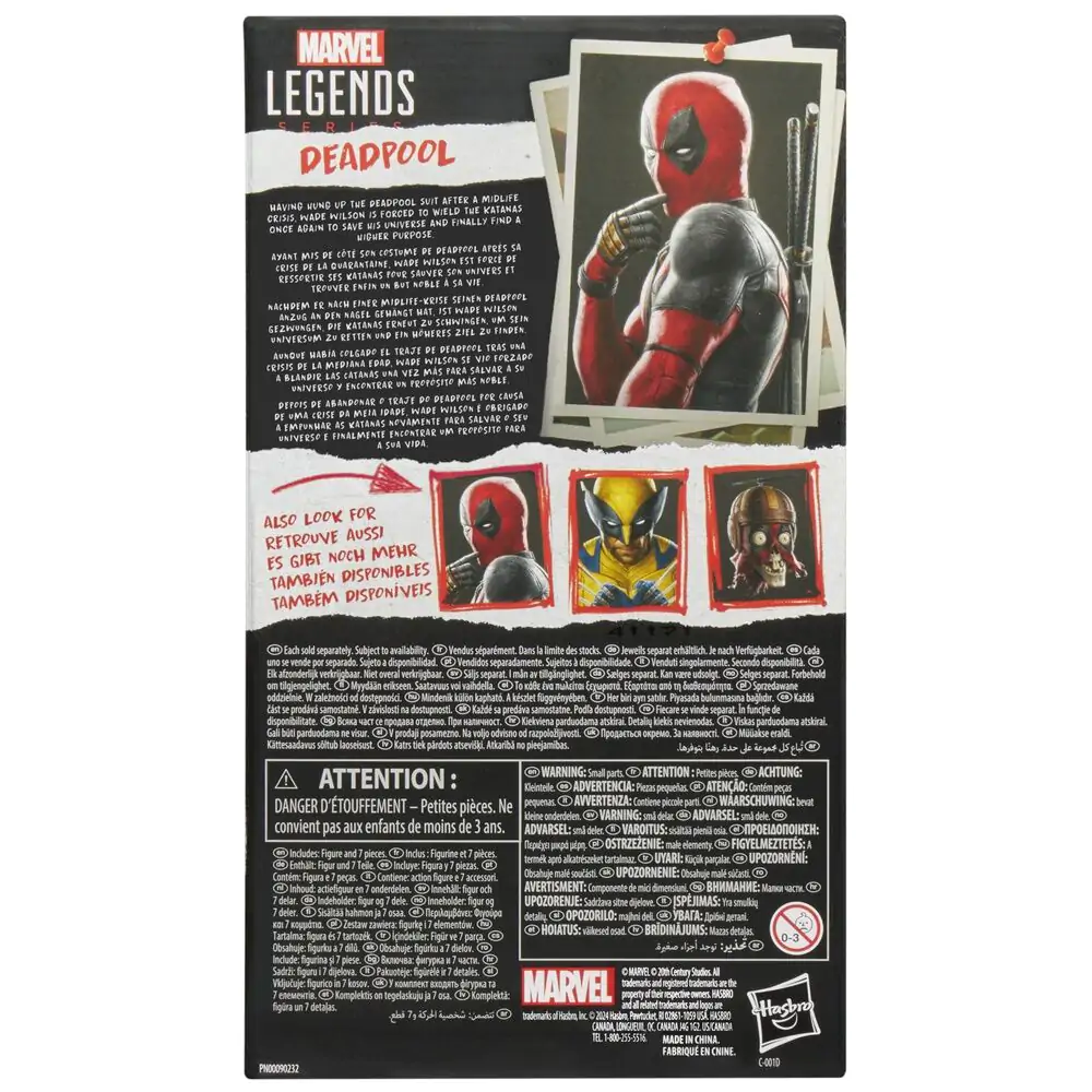 Marvel Legends Series Deadpool & Wolverine - Deadpool Figur 15cm Produktfoto