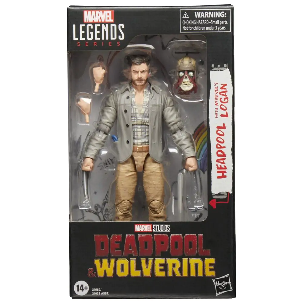 Marvel Legends Series Deadpool & Wolverine - Headpool with Marvels Logan Figur 15cm Produktfoto