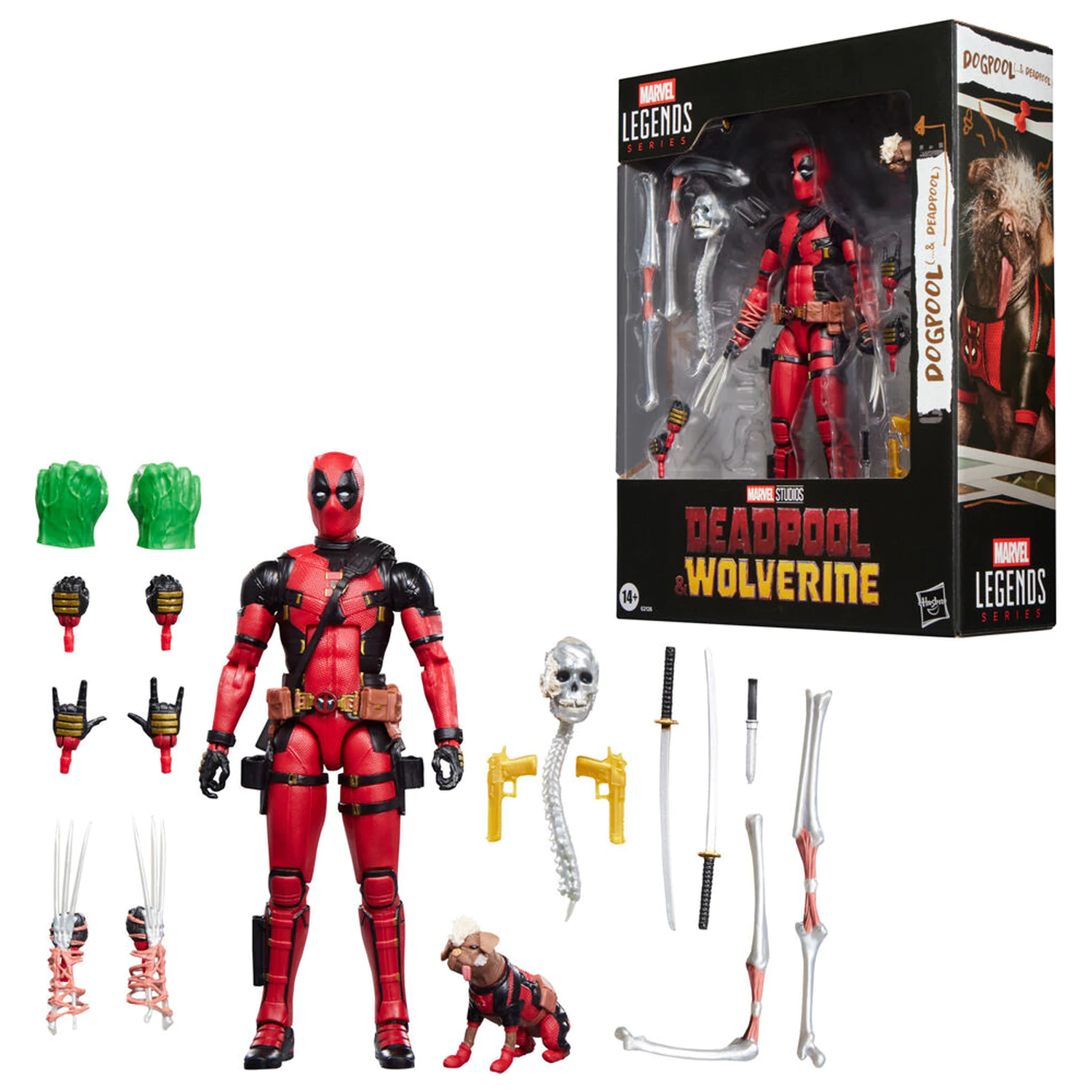 Marvel Legends Series Deadpool & Wolverine Dogpool & Deadpool Figur 15cm Produktfoto