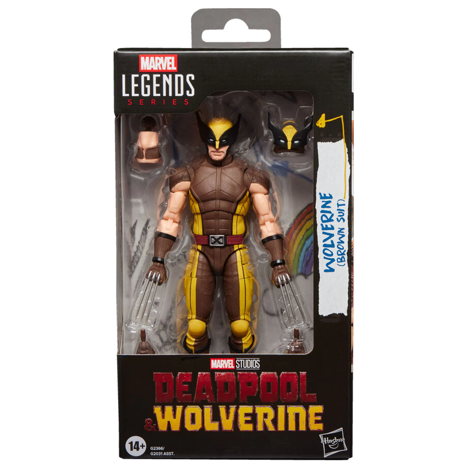Marvel Legends Series Deadpool & Wolverine - Wolverine Brown Suit Figur 15cm Produktfoto