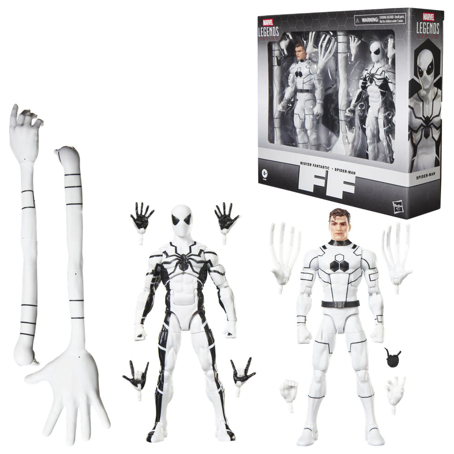 Marvel Legends Series Fantastic Four Mister Fantastic & Spiderman Set 2 Figuren 15cm Produktfoto