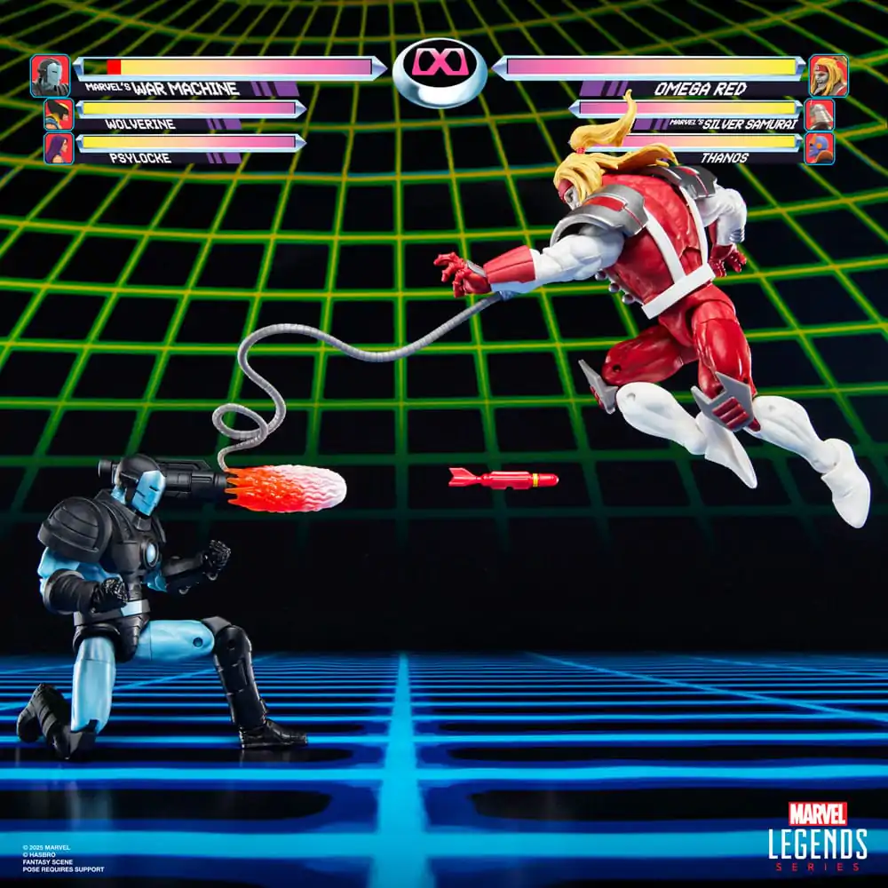 Marvel Legends Series Gamerverse Marvel's War Machine vs Marvel's Omega Red Blister 2 Figuren 15cm Produktfoto