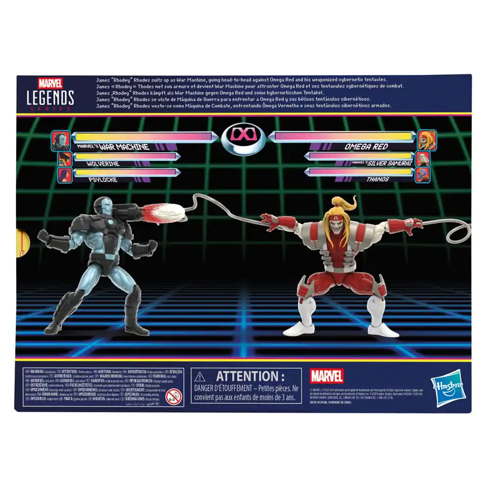 Marvel Legends Series Gamerverse Marvel's War Machine vs Marvel's Omega Red Blister 2 Figuren 15cm Produktfoto