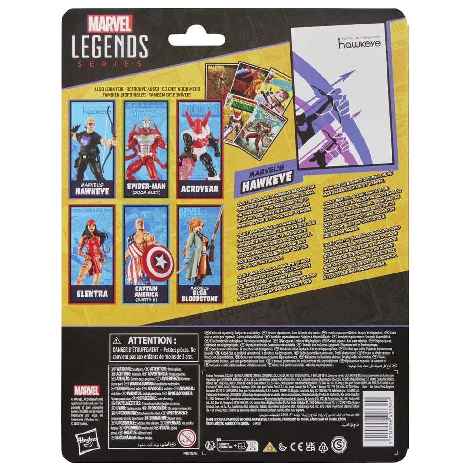 Marvel Legends Series Hawkeye Figur 15cm Produktfoto